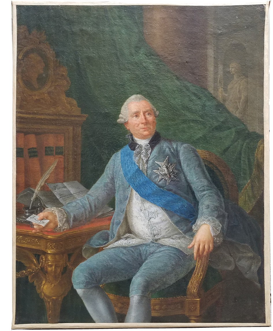 Vergennes à sa table de travail